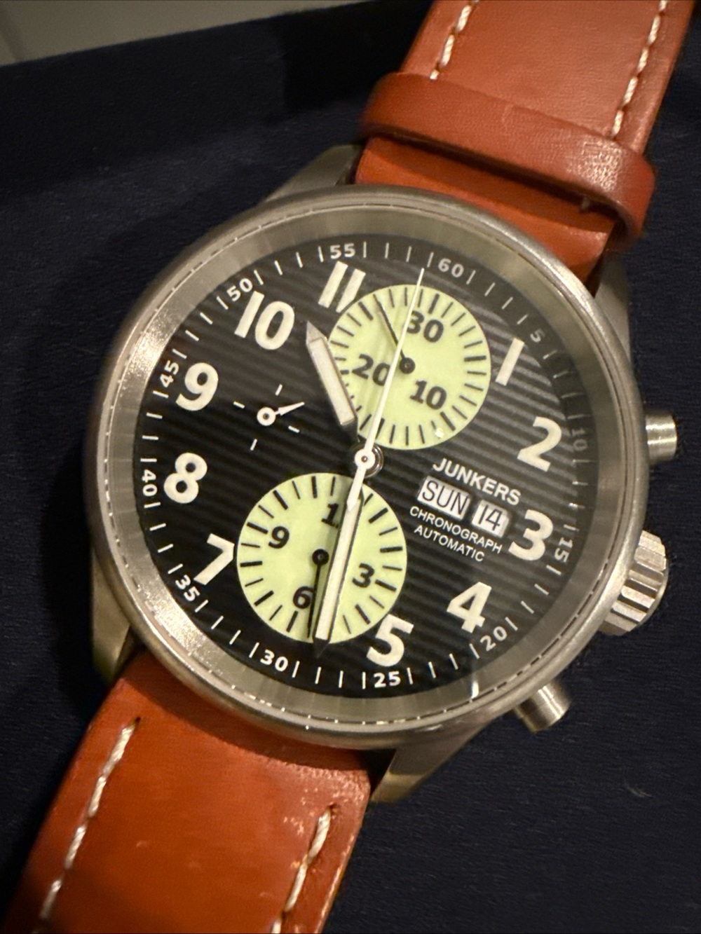 Junkers Lufthansa JU52 6224-2 Automatic Chronograph ETA 7750 Watch